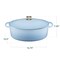 Best Choice Products Oval 7.5 Quart Cast-Iron Dutch Oven, Heavy-Duty w/ Enamel, Side Handles